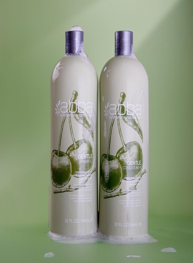 أبا مجموعة ABBA - شامبو وبلسم بيور جنتل، ثنائي مهدئ ومغذي - بخلاصة لحاء الكرز والصبار، 32 أونصة سائلة لكل منهما - Image 5